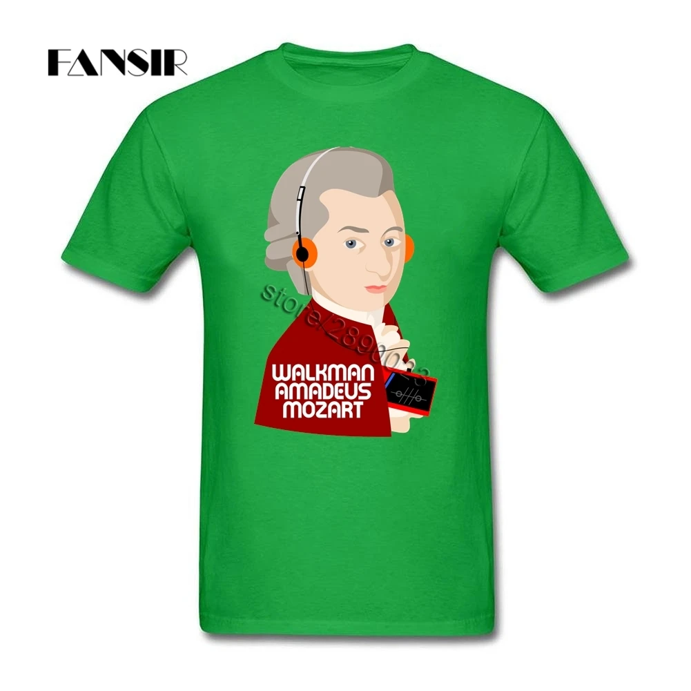 Модные Wofgang Amadeus Mozart Футболка мужская футболка с коротким рукавом из