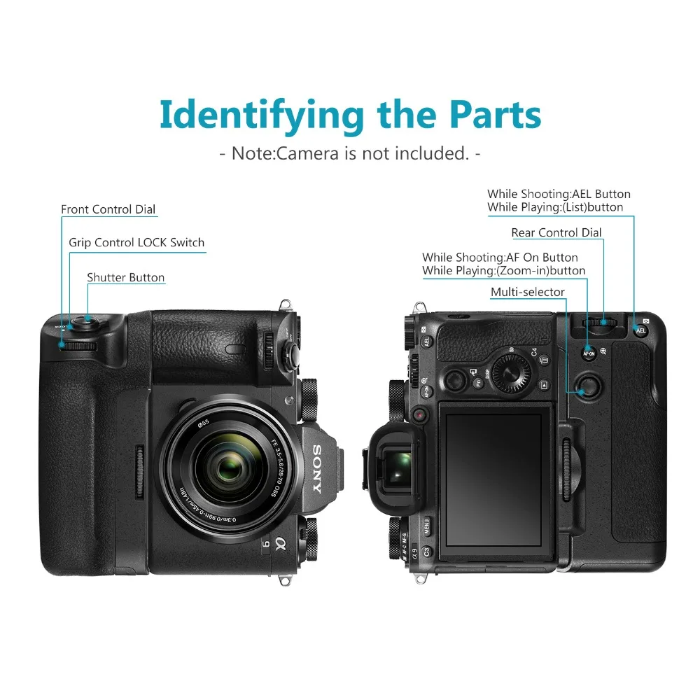 Neewer вертикальный Батарея ручка для sony A9 A7III A7RIII камеры, замена для sony VG-C3EM нам очень-очень жаль, но NP-FZ100 Батарея
