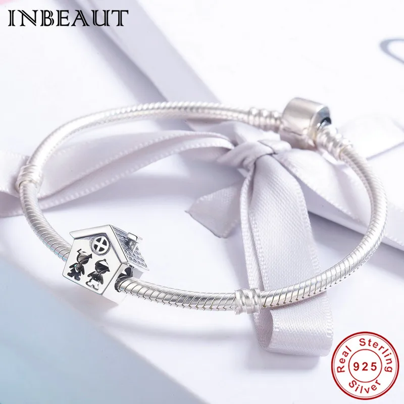 Шарм для мальчиков и девочек из серебра браслет в европейском стиле пробы 925 |