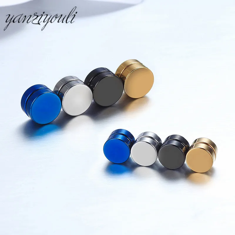 1 шт. магнитные серьги-гвоздики из нержавеющей стали для мужчин женщин детей