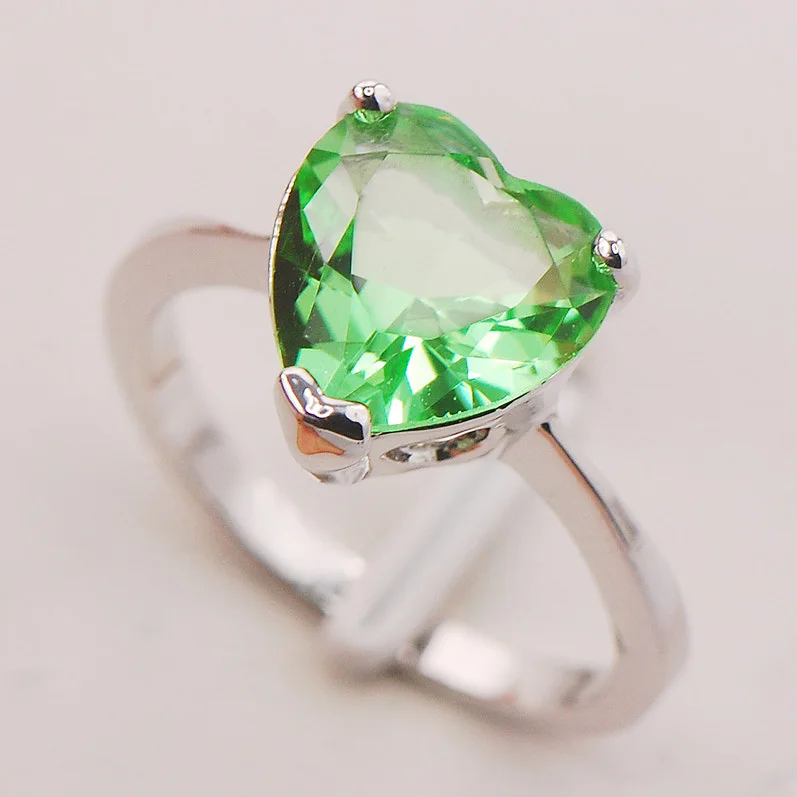 

Peridot Women 925 Sterling Silver Ring F765 Size 5 6 7 8 9
