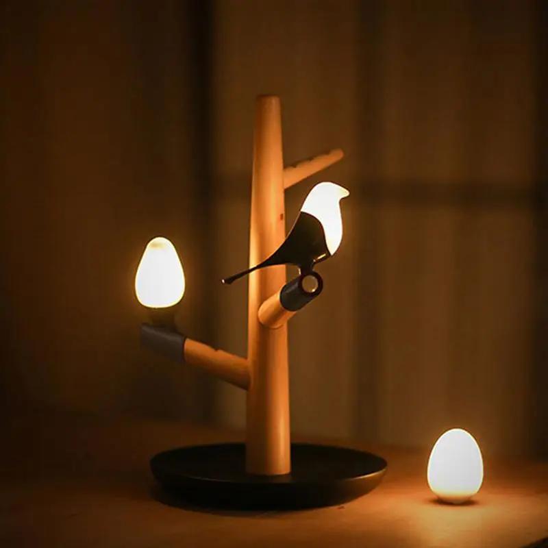 Magpie Shaped usb зарядка светодиодный светильник интеллектуальная индукция человеческого тела ночник романтическая прикроватная лампа для спальни(случайный цвет