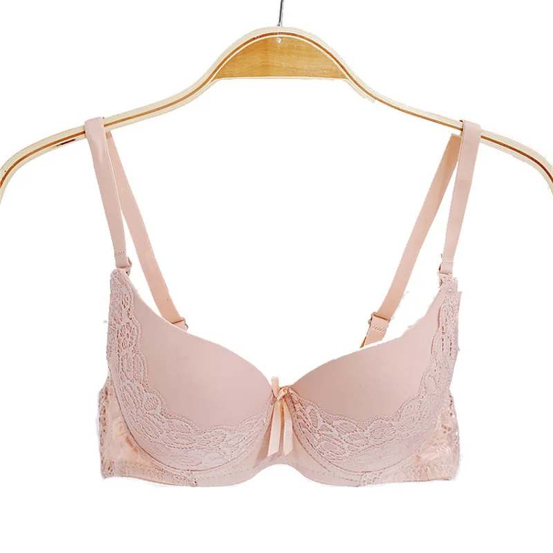 Модный милый бюстгальтер пуш-ап с хлопковой чашечкой футболка для студенток 32 34 36