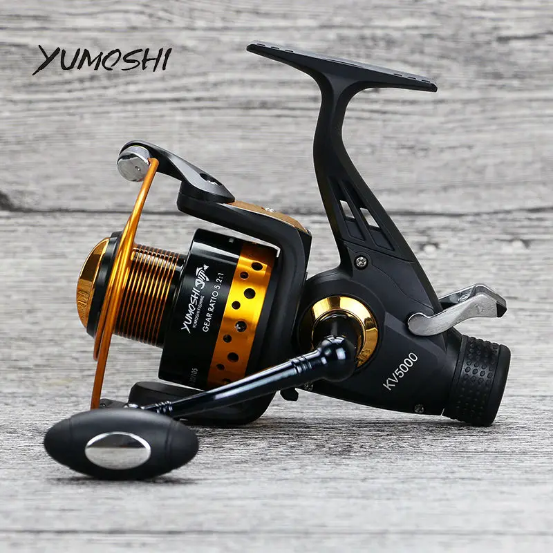 YUMOSHI Fishing Reel KV30-80 Pesca 13+1BB Carp Coil Double Drag Metal Lure Spinning Moulinet Peche Carretilhas Baitcasting Reels