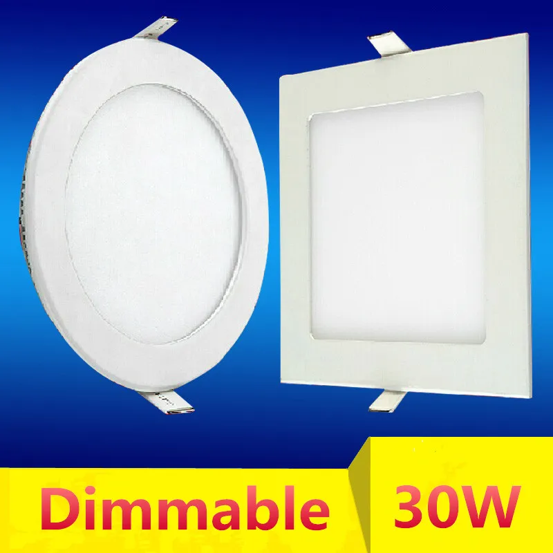 30 Вт 300 мм светодиодный встраиваемый круглый потолок квадратная панель