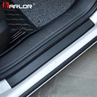 4 шт.компл. наклейки на автомобильные педали из углеродного волокна наклейки на пороги автомобиля Защита от царапин автомобильные аксессуары для Ford Fiesta 2009-2018