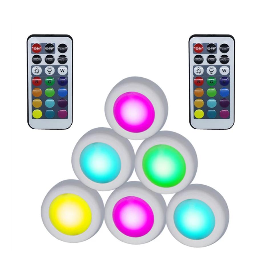 Xsky беспроводной под шкаф светильник s светодиодный шайба светильник RGB 12 видов цветов с регулируемой яркостью сенсорный датчик ночной Светильник для шкафа лестницы кухни