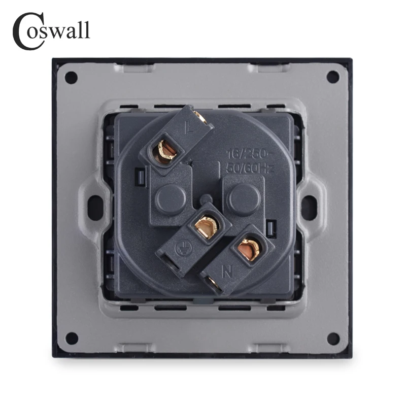 Розетка настенная с заземлением 16 А 86 х86 мм|eu socket plug|plug powerplug gold |