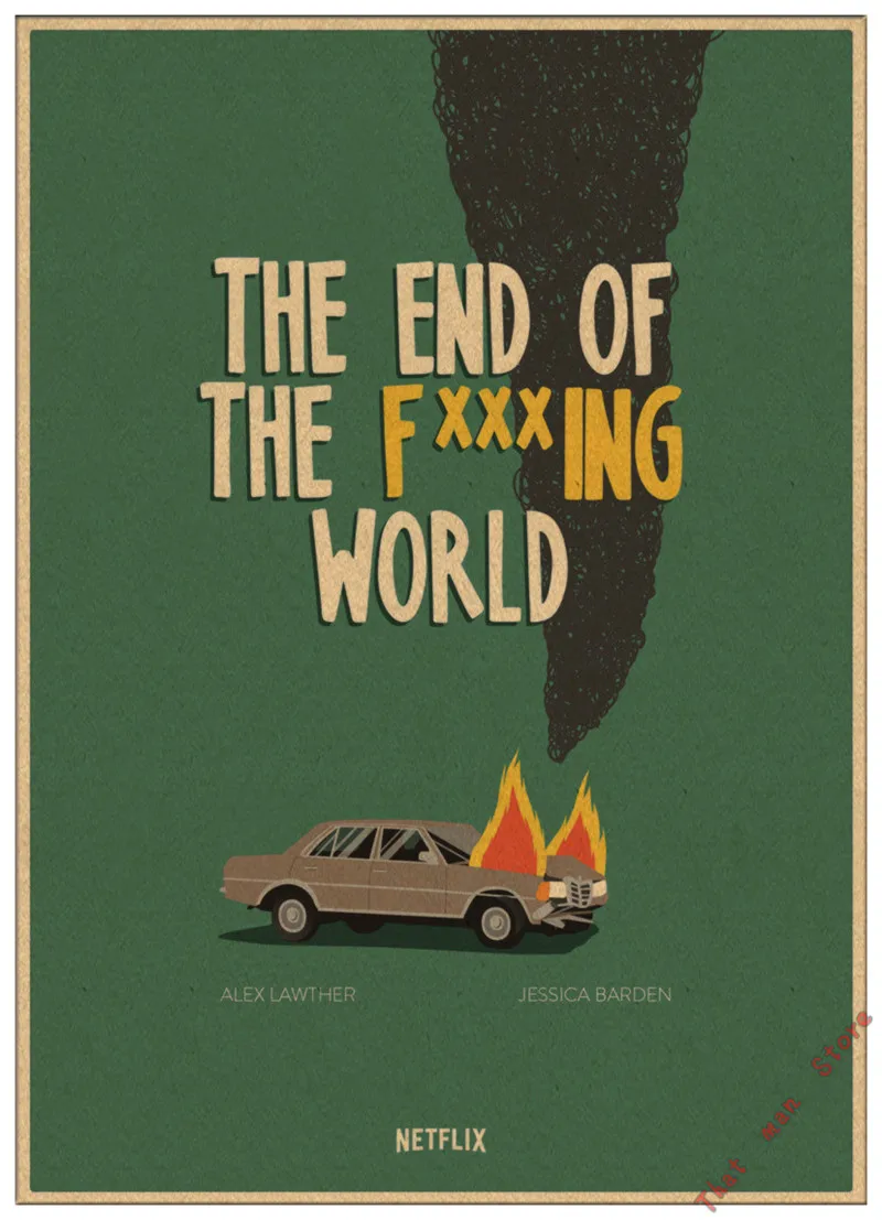 Новый Винтажный постер The End of the F *** ing World TV Series настенная живопись печать на