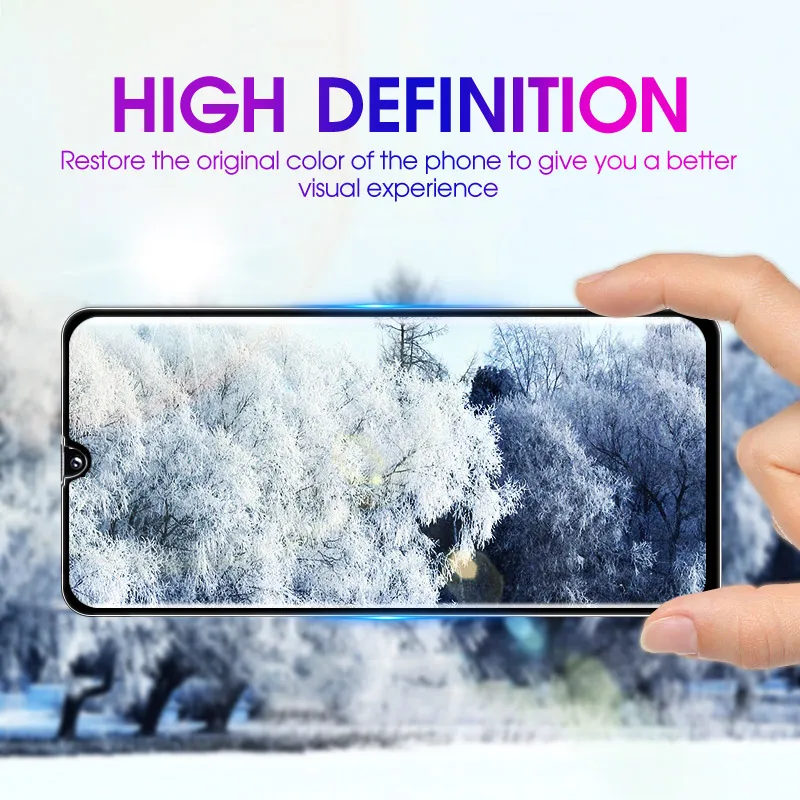 Закаленное стекло с полным покрытием для Samsung Galaxy A40 полноразмерная Защита экрана