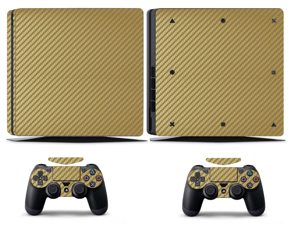 Стикер Golde из углеродного волокна для PS4 Slim Skin Виниловая наклейка Sony PlayStation 4 и 2