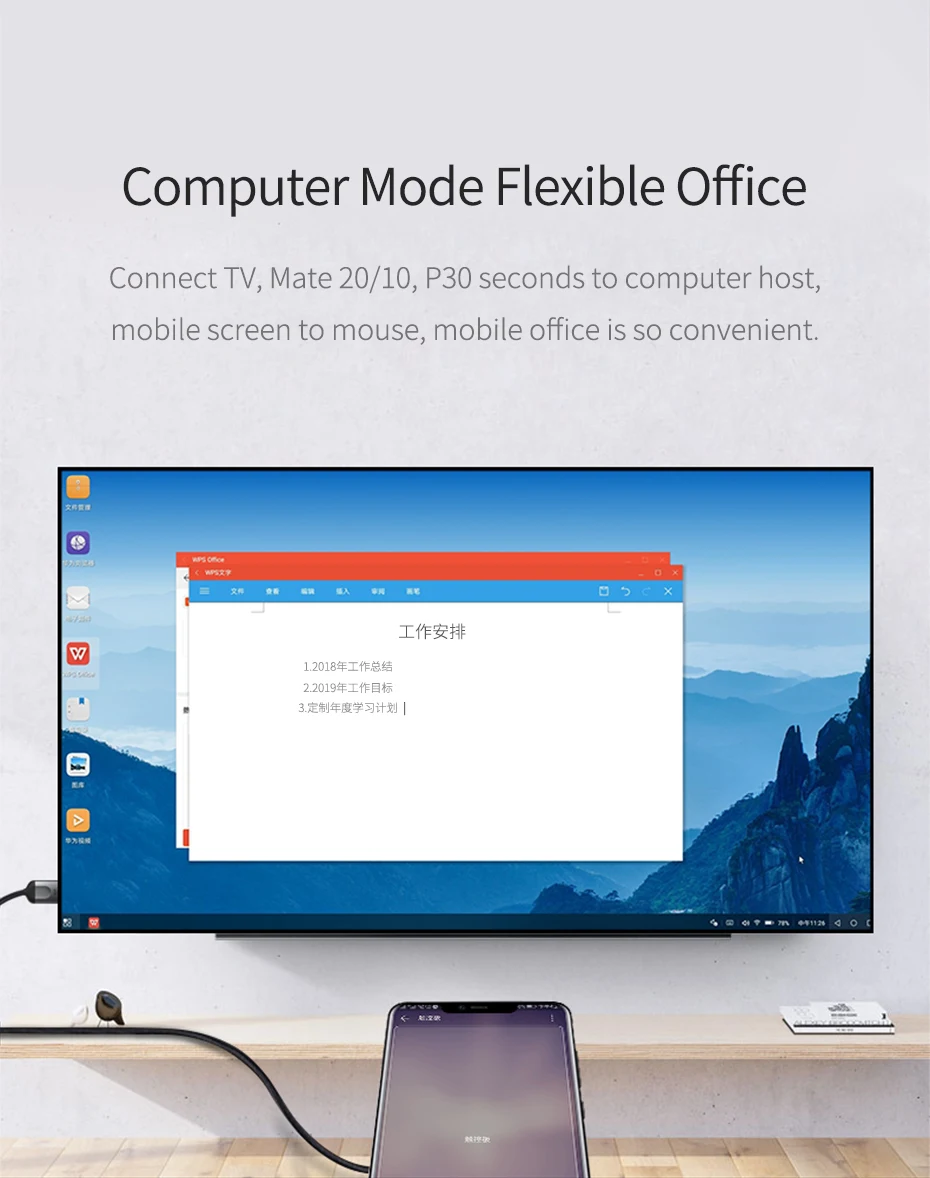 Кабель с разъемами USB C для HDMI type-C для HDMI Thunderbolt 3 для MacBook samsung Galaxy S10/S9 huawei mate 20 P30 Pro iPad Pro