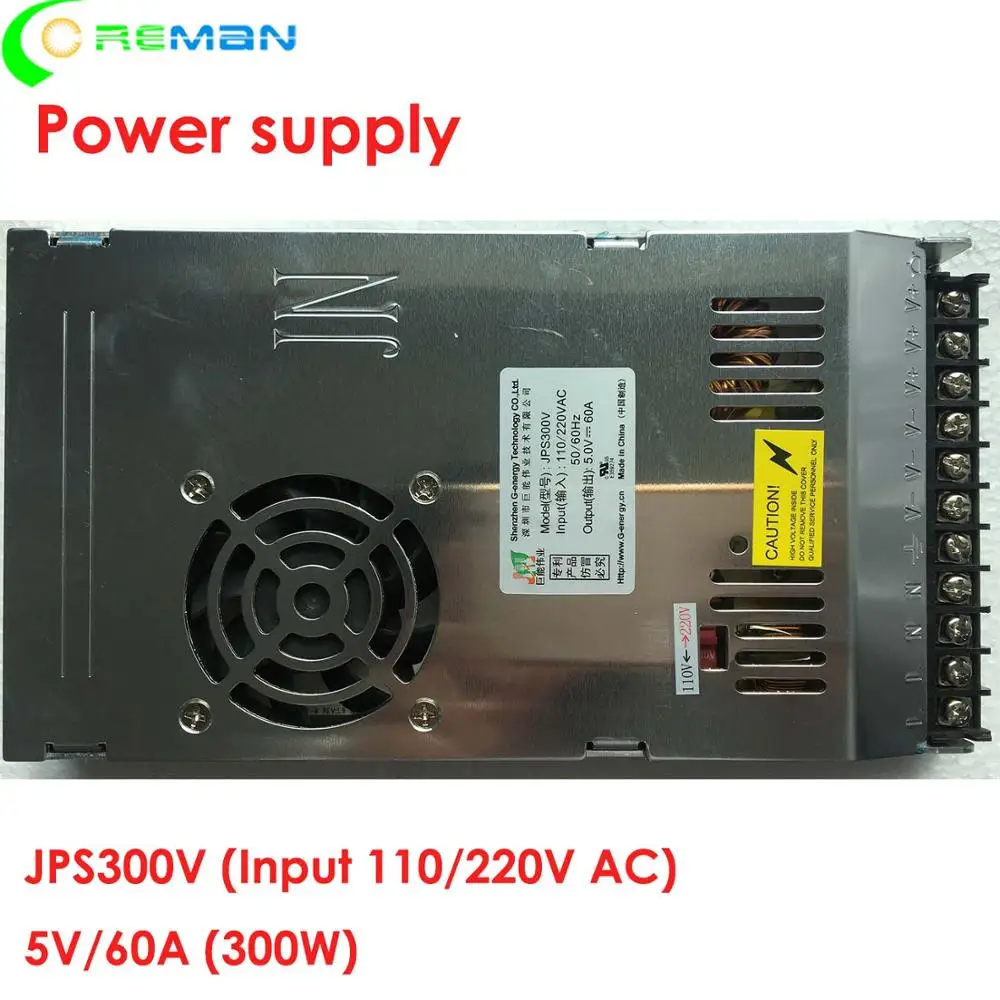 Светодиодный дисплей светодиодный знак источник питания 5 В 60 А 110 220 входной для