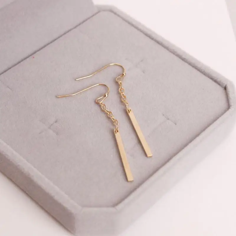 Минималистичные женские серьги-гвоздики в стиле панк простые серьги-подвески