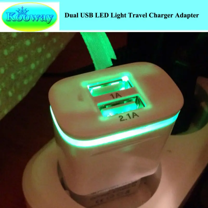 Двойной USB США/ЕС вилка настенное зарядное устройство адаптер и 1 м Тип C зарядный