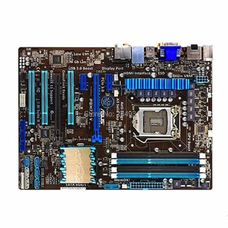 Используется для Asus P8H77-V материнская плата H77 LGA 1155 22nm i3 i5 i7 DDR3 32G SATA3 USB3.0 ATX |