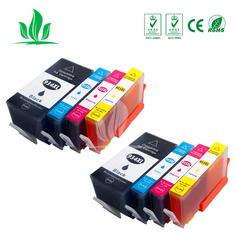 8 шт. 935 934XL чернильный картридж совместимый для HP934 HP935 Officejet pro 6230 6830 6835 6812 6815 6820