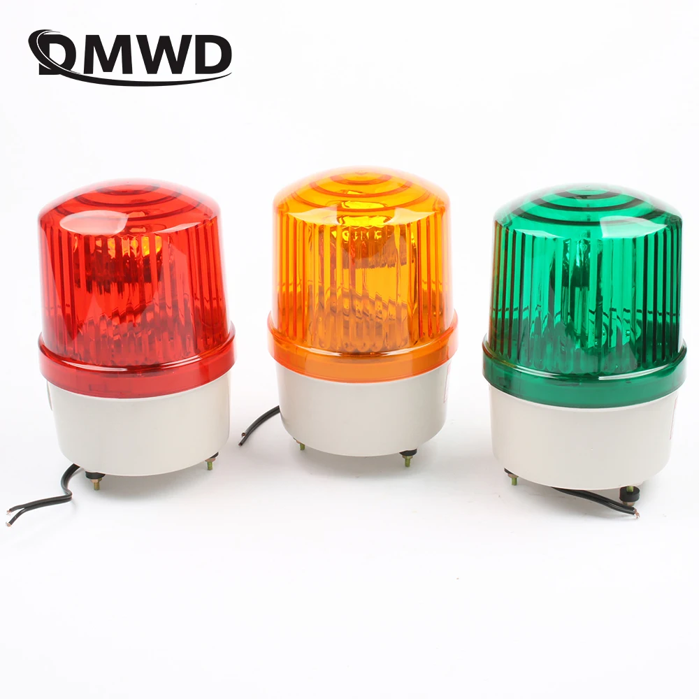 

DMWD DC12V/24V Warning alarm Construction lamp bulb rotating beacon traffic light police siren LTE-1121 indicator light