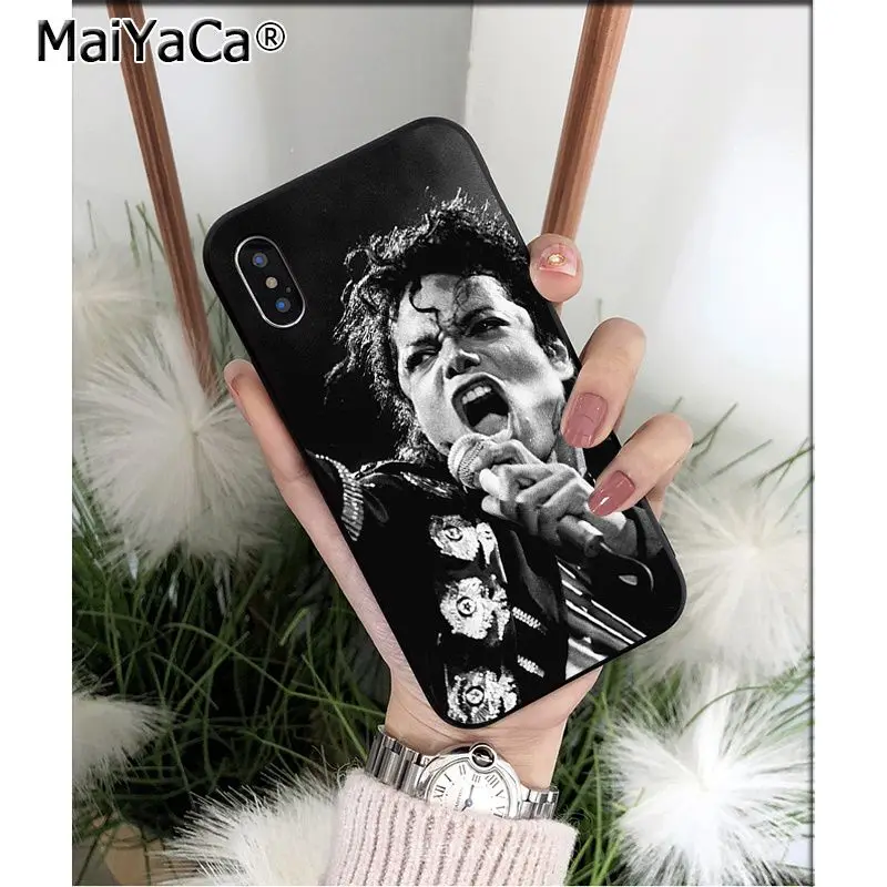 MaiYaCa Майкл Джексон ТПУ Мягкие аксессуары для телефона чехол iPhone X XS MAX 6 6S 7 7plus 8 8Plus 5