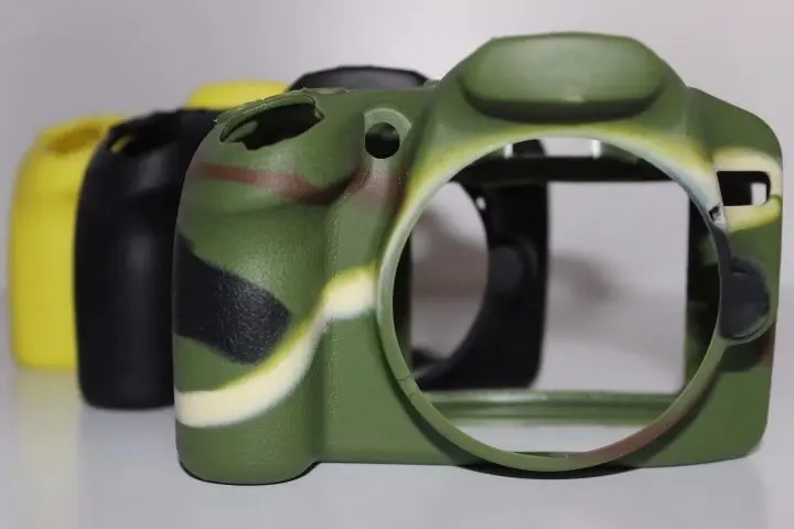Мягкий силиконовый резиновый защитный чехол для камеры Nikon D3100 D3200 D3300 Камуфляжный