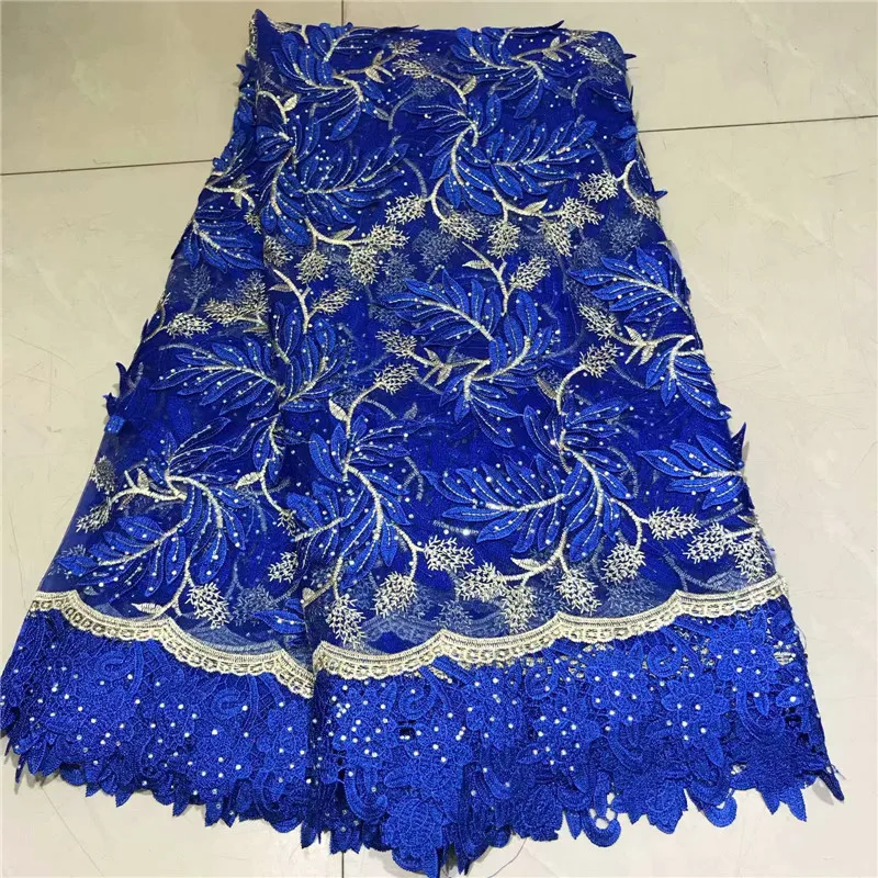 2019 Latest African Lace Fabric High Quality French With Stones Nigerian Tulle For Wedding Dress | Дом и сад