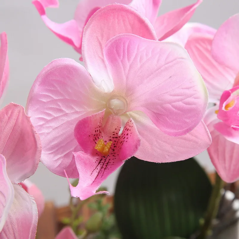 Hoomall Искусственные цветы 7 головы Шелковый Искусственный фаленопсис композиции