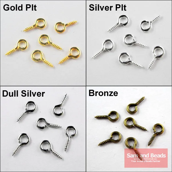 Бесплатная доставка 200 шт./упак. сверло под глаза 4x9 мм золотое серебряное