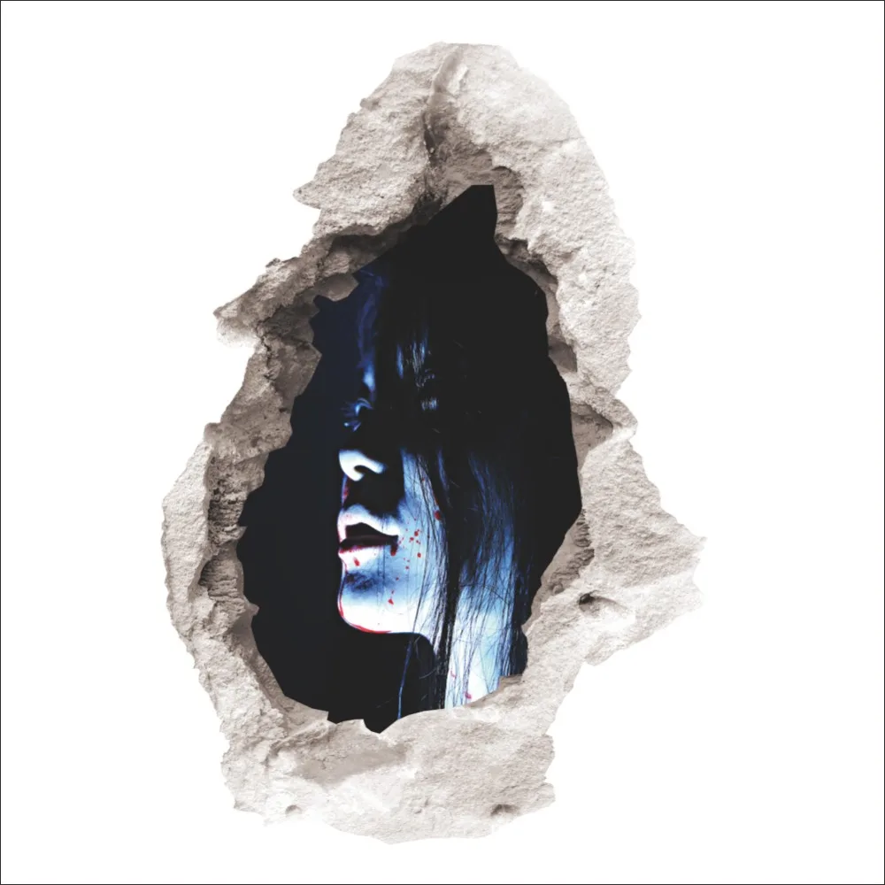 2016 Новинка 3D стены Стикеры Творческий Кричащие Хэллоуина Рождественский подарок