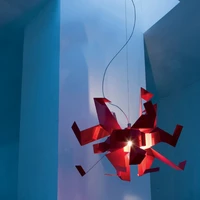 modern creative shaped design pendant lamp white thousand paper crane origami bedroom decoration e27 lighting lamp
