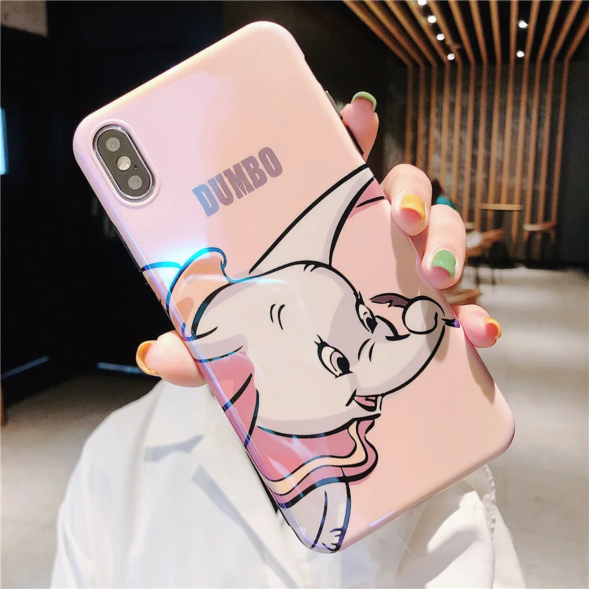 Чехол для телефона с милым мультяшным аниме летающим слоном iPhone X XR XS Max 8 7 6 6S Plus