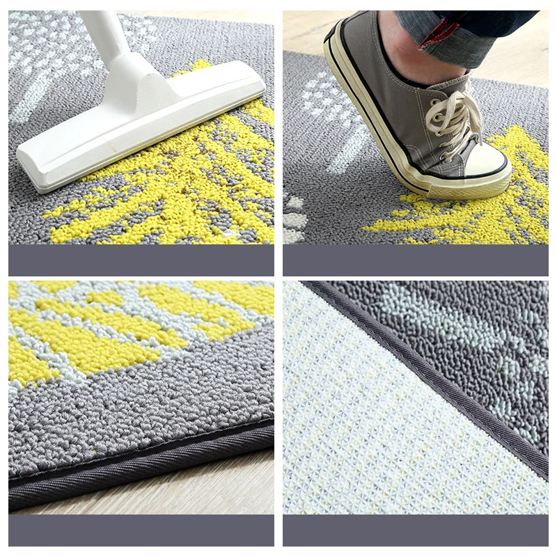 Желтый серый Дерево Современные скандинавские ковры и гостиная спальня