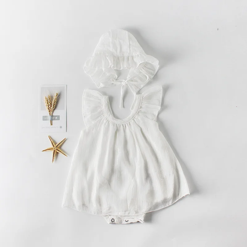 Боди для маленьких девочек летняя одежда новорожденных хлопковый кружевной