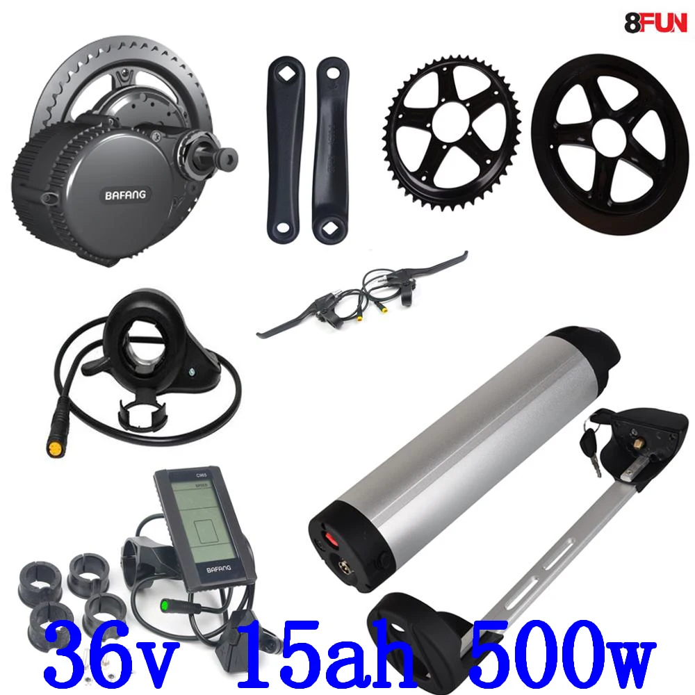 

Комплект для переоборудования электрического велосипеда bafang BBS02B, 36 В, 500 Вт, с литий-ионной батареей 36 в 15 Ач