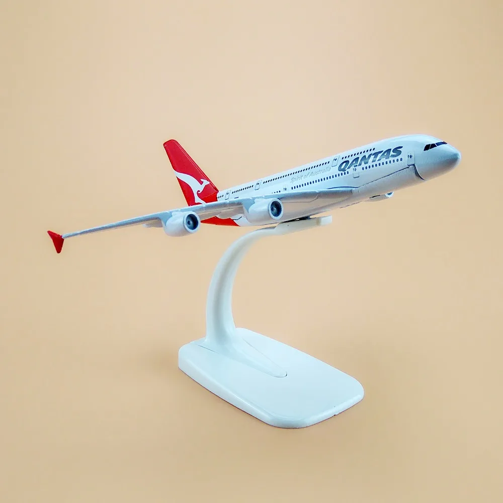 16 см Австралийский самолет Qantas A380 Airlines модель самолета Airbus 380 Airways w Стенд