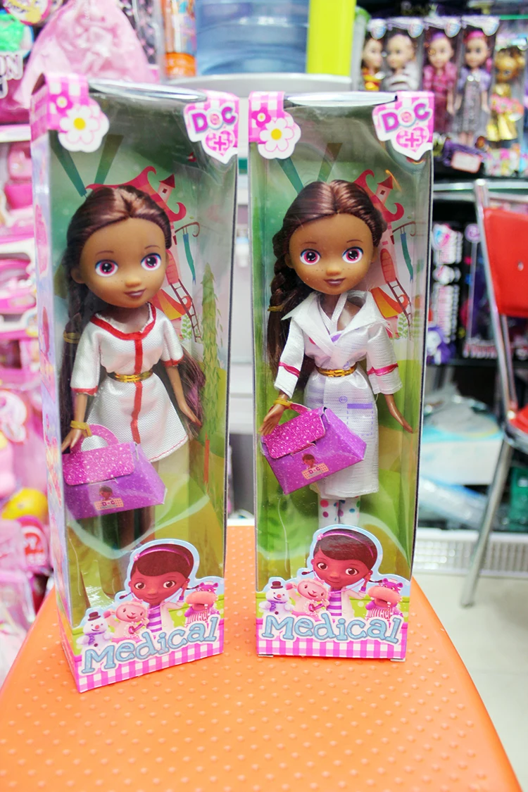 Горячие продажи 2 шт./компл. Doc McStuffins ПВХ Модель Игрушки Куклы Рождественский