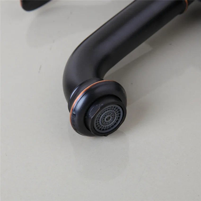 KEMAIDI современный смеситель для раковины ванной комнаты кран масло бронзовая