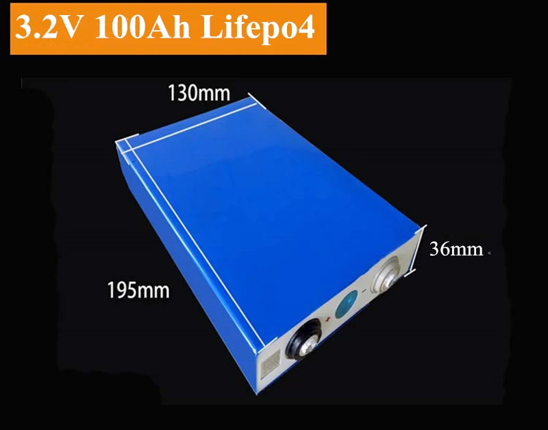 Новый Lifepo4 100Ah 3 2 v Cell 100A 200A Разрядка Для комплект батарей EV Diy Солнечная батарея 100ah