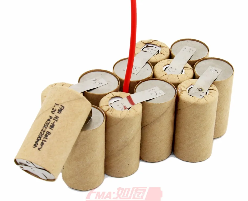 Ni MH Sub C SC 14 4 V 2200mAH аккумуляторная батарея DIY для DeWALT DWCB14 12SN P90|rechargeable battery|battery diybattery