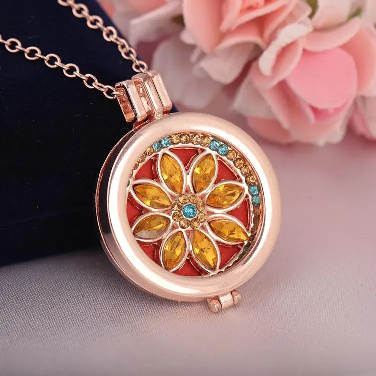 Цветочные подвески ожерелья винтажные духи эфирное масло ароматерапия Арома