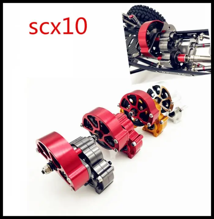 RC Crawler SCX10 цельнометаллическая Коробка передач/центральный ящик передач для 1/10