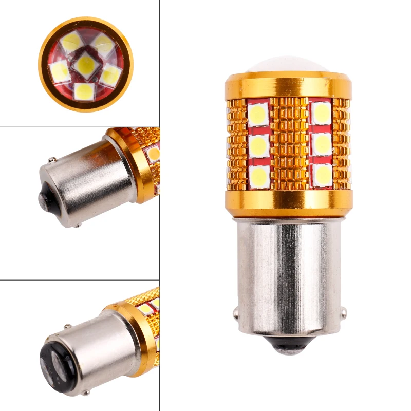 2x Canbus светодиодный светильник BA15S P21W 1156 3030 24SMD BAY15D P21/5 Вт 1157 для автомобилей