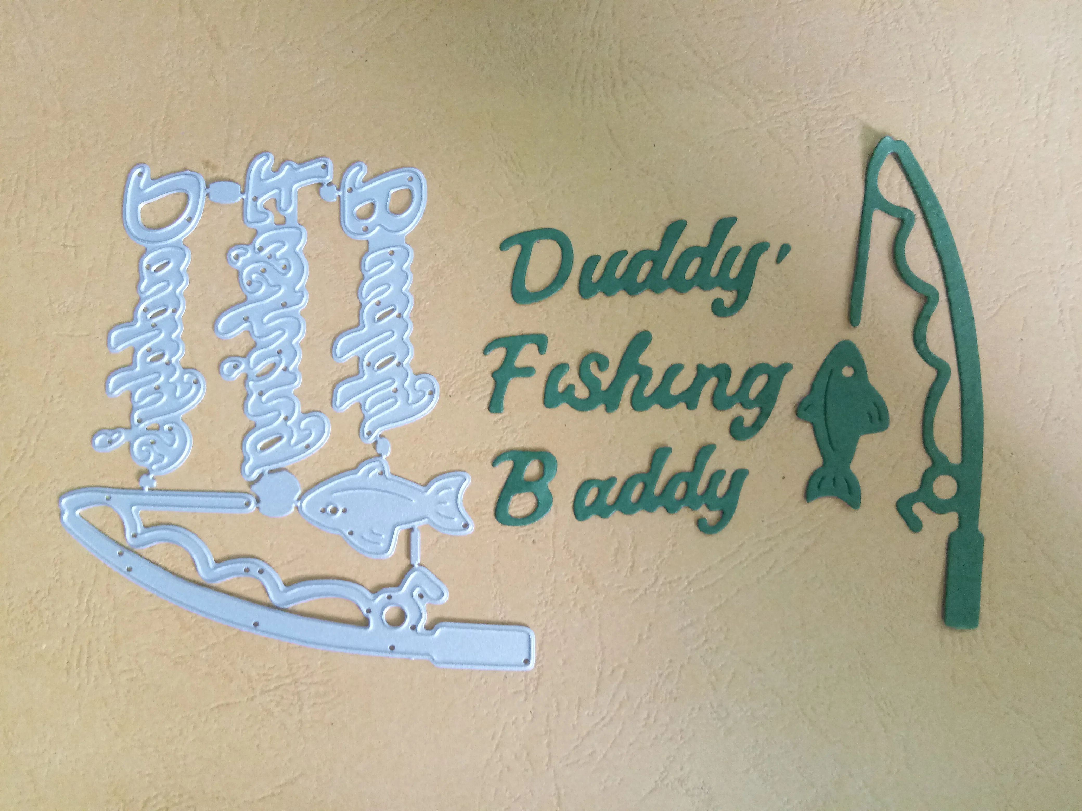 Daddy's Fishing Buddy металлические режущие штампы новинка 2019 трафареты для DIY