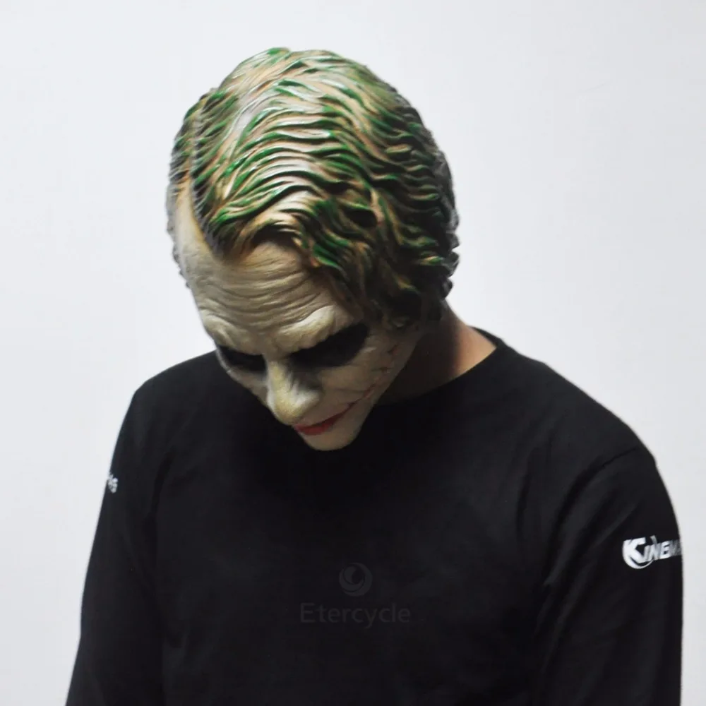 Джокер маска Бэтмена Костюмы Клоуна для косплея вечерние маскарадные латексные