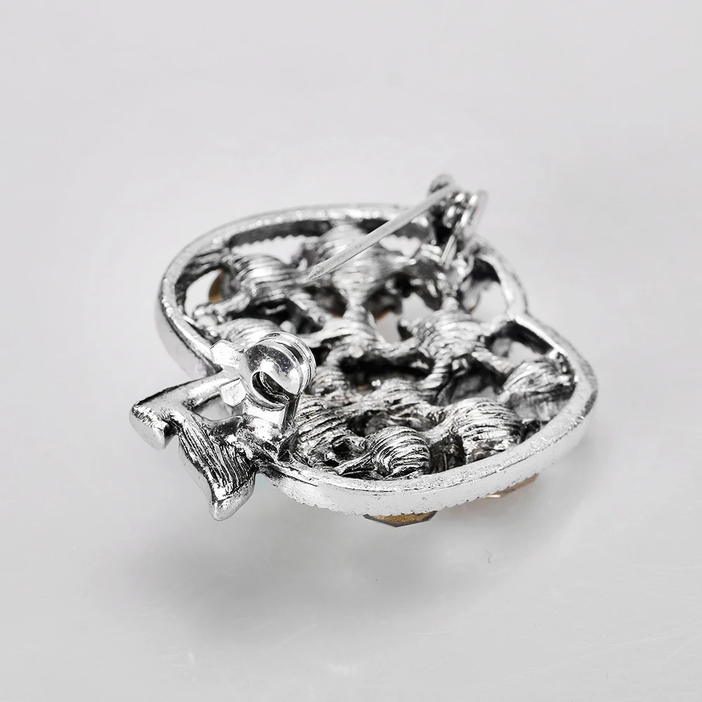 Danbihuabi New Design Colorful Full Rhinestone Apple Accessory Brooch For Women Wedding Party | Украшения и аксессуары