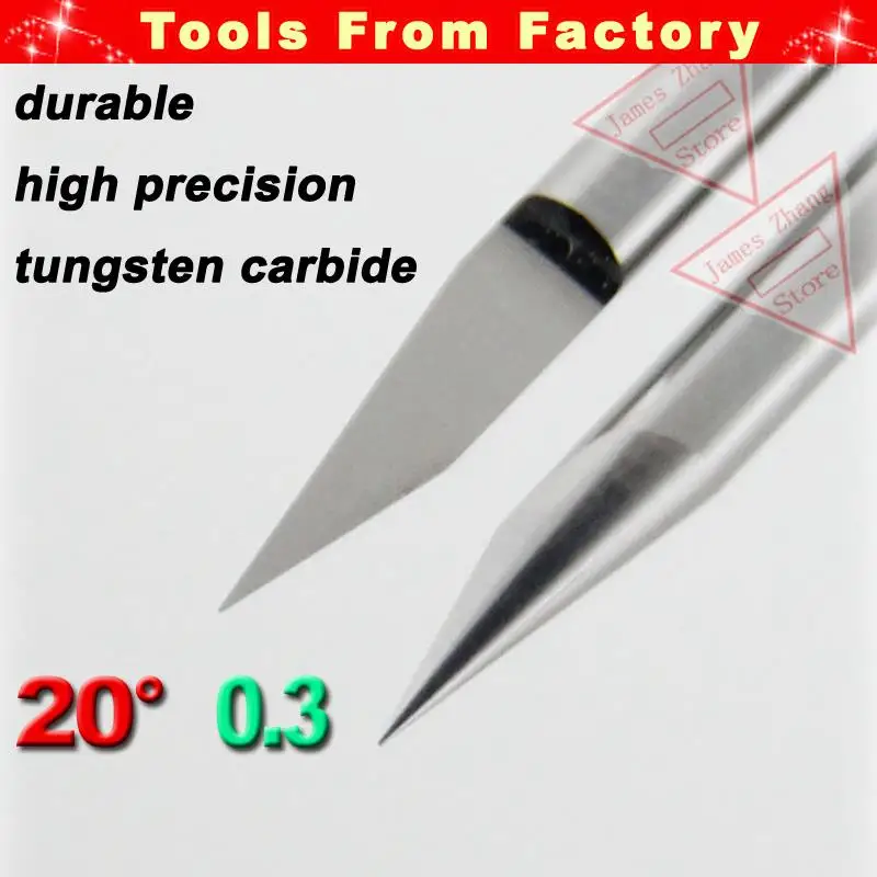 10 шт. гравировальный станок HUHAO # J3.2003 20 градусов 0 3 мм|v bit|carbide pcbpcb carbide |