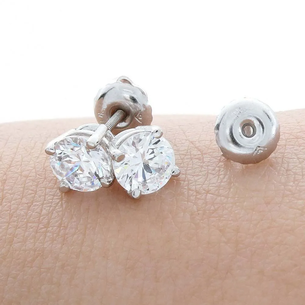 Маленькие серьги с круглым винтом на спине 5 мм|earrings earring|earrings smallearrings round |