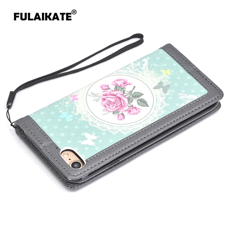 Чехол книжка FULAIKATE с рисунком из мультфильма для iPhone 7 задняя крышка чехол кобура