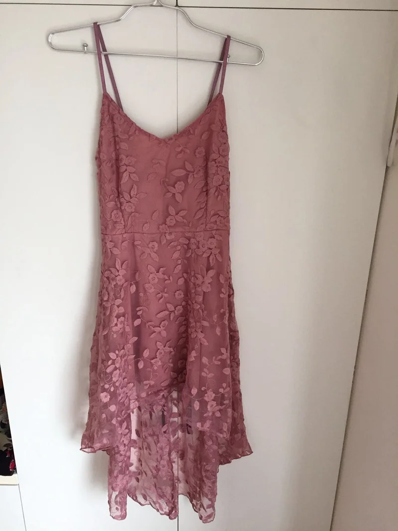 Женское сексуальное платье с v-образным вырезом кружевное цветочной вышивкой