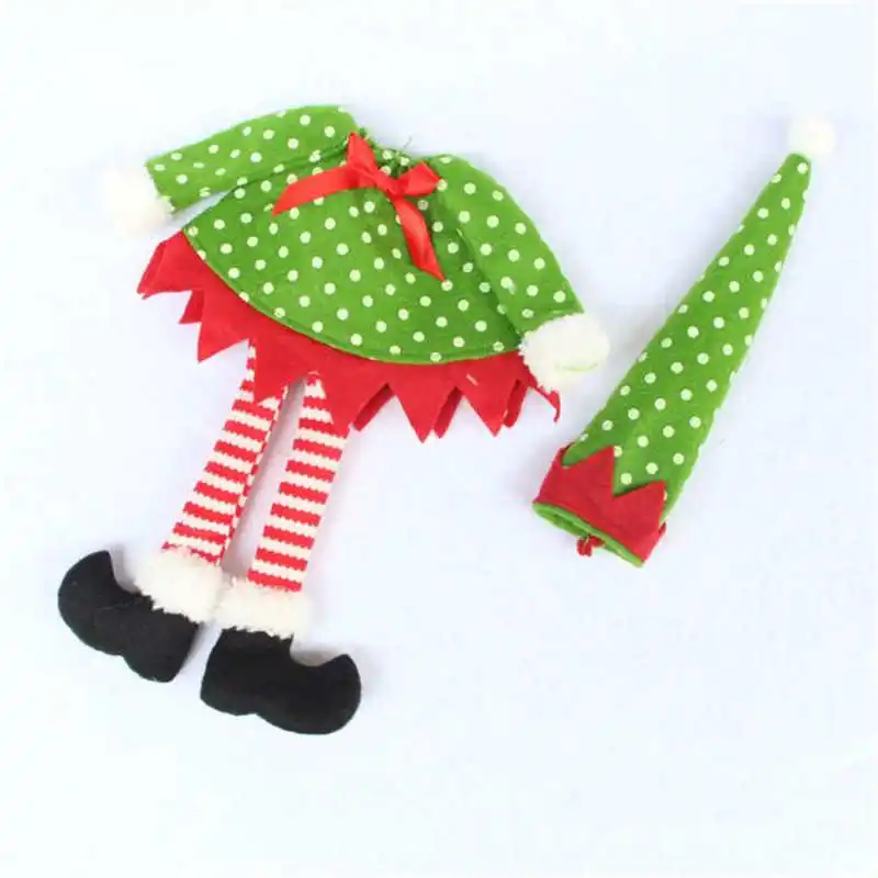 1 комплект украшение крышки бутылки вина для украшения дома Рождественская сумка