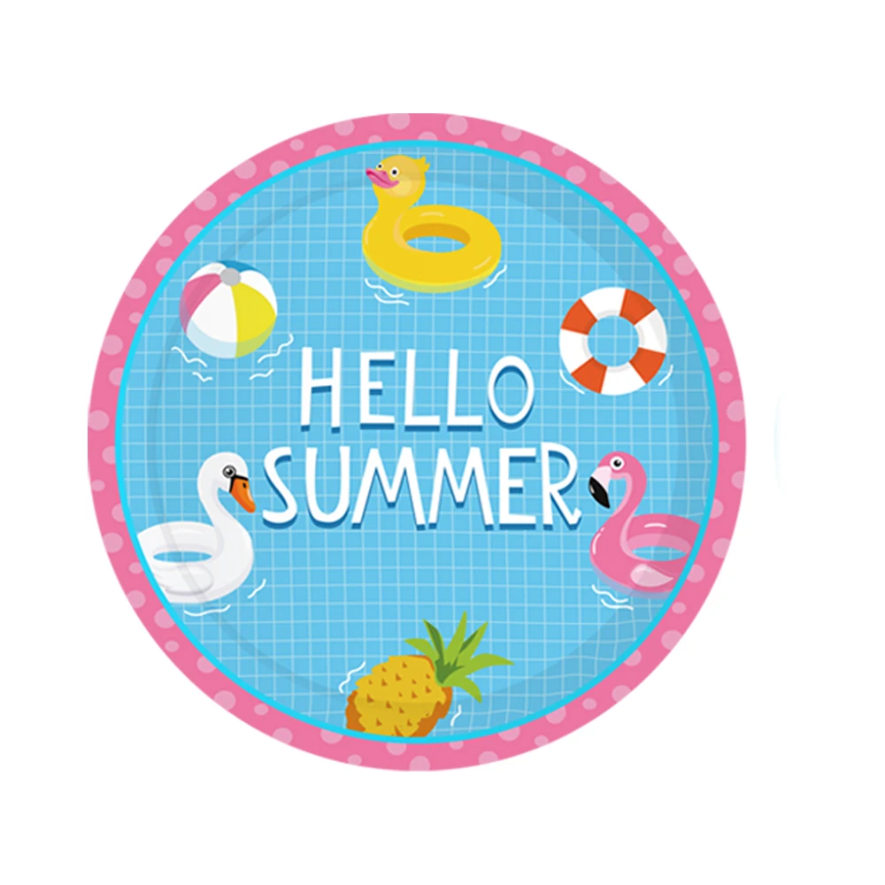 Здравствуйте летние украшения для тематических вечеринок плавательный бассейн